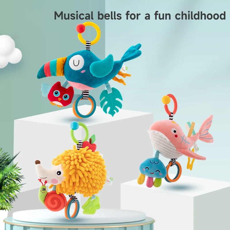 Kids Educational Songs - 0-6-12 meses recém-nascido macio brinquedo animal