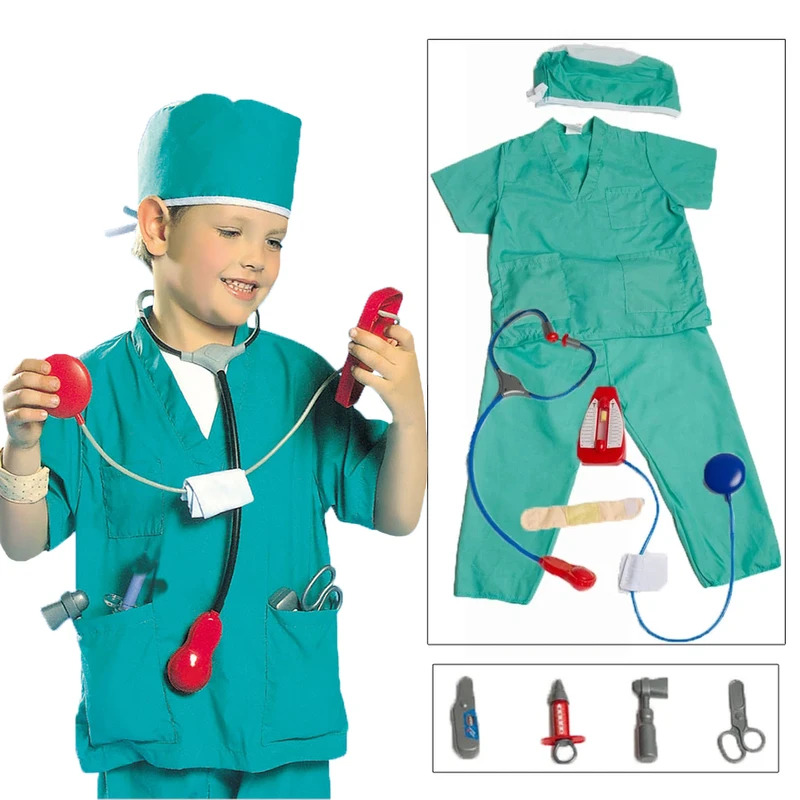 Top Kids Education Youtube - Umorden crianças criança médico cirurgião traje