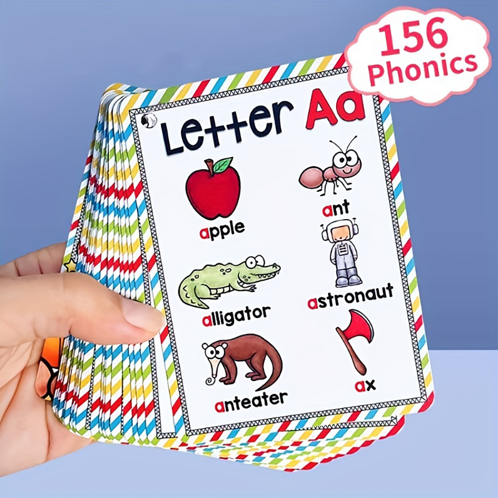 Flash Card Alphabet - Bview arte inglês 26 letras alfabeto