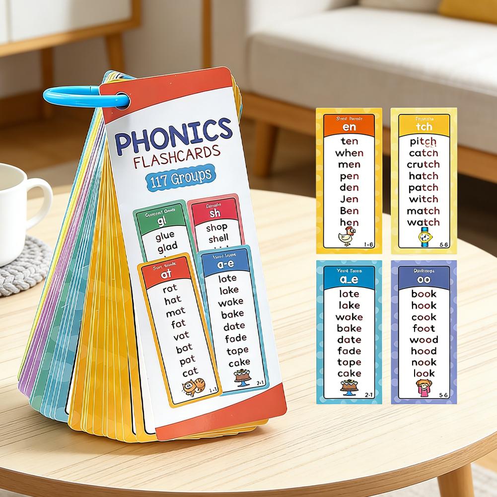 Flash Card Alphabet - Cartões de fonética para crianças acima