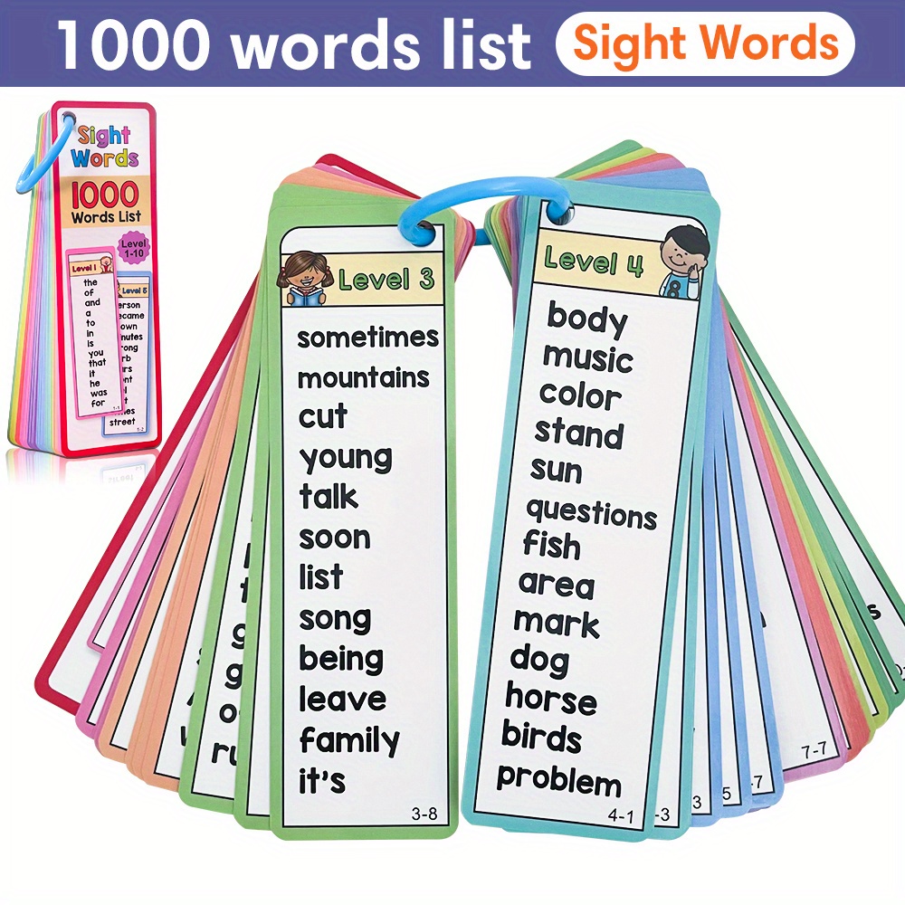 Kids Educational Games Learn English - Cartões flash de palavras de visão