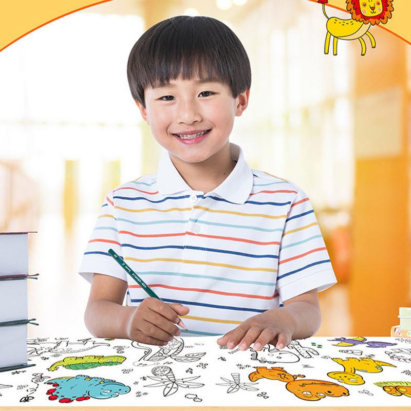 Rolo de papel para colorir par - Kids Education Wallpaper avaliação e preço