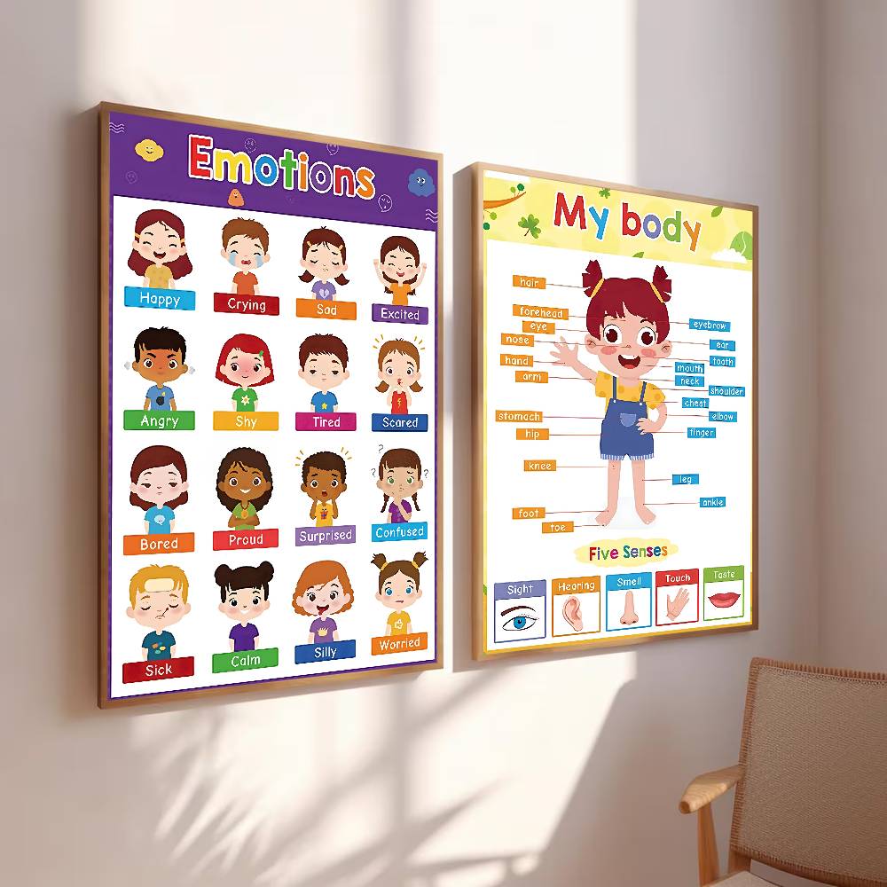 Pôster Educacional Colorido pa - Kids Education Wallpaper avaliação e preço