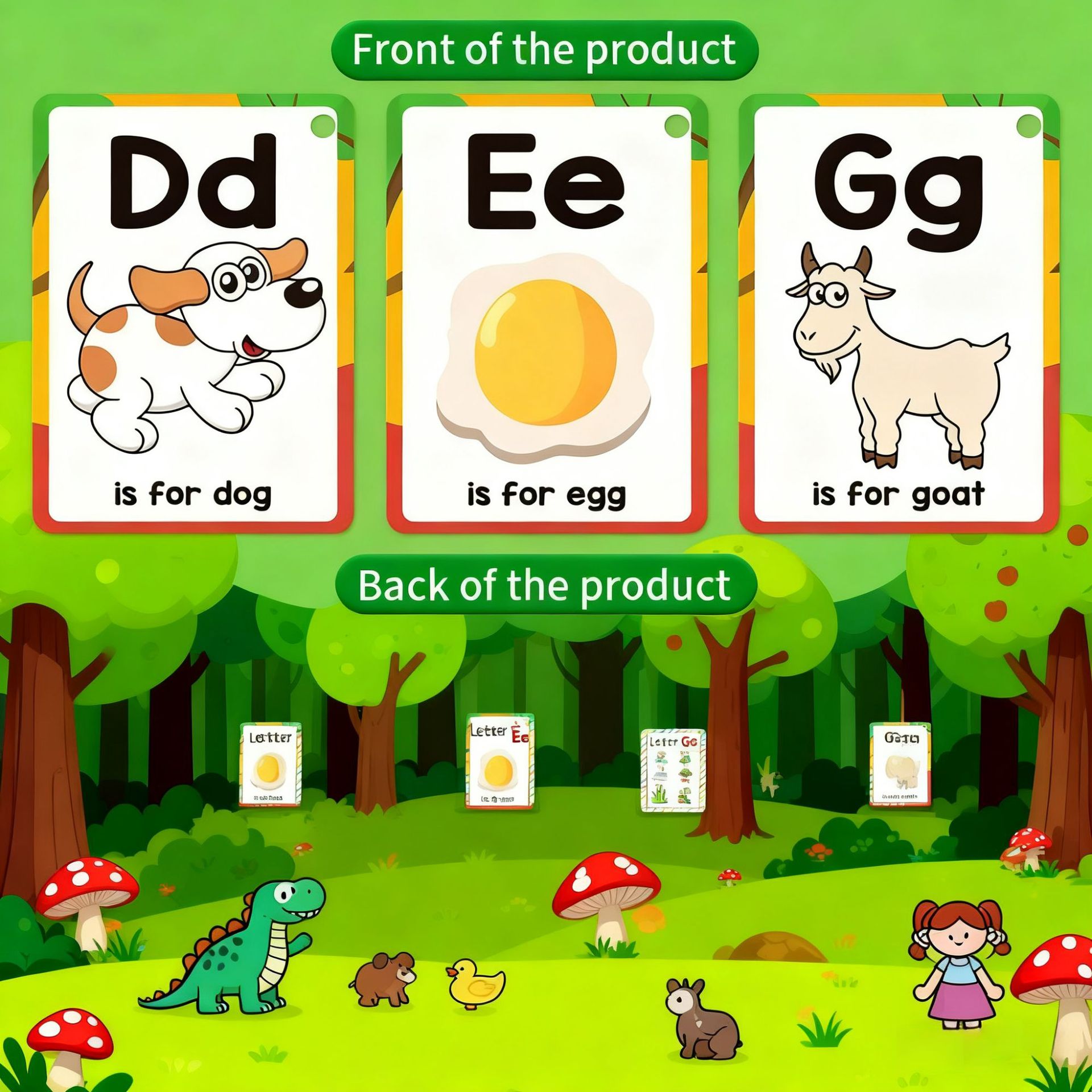 Cartões de Fonética Ecológicos - Flash Card Alphabet avaliação e preço