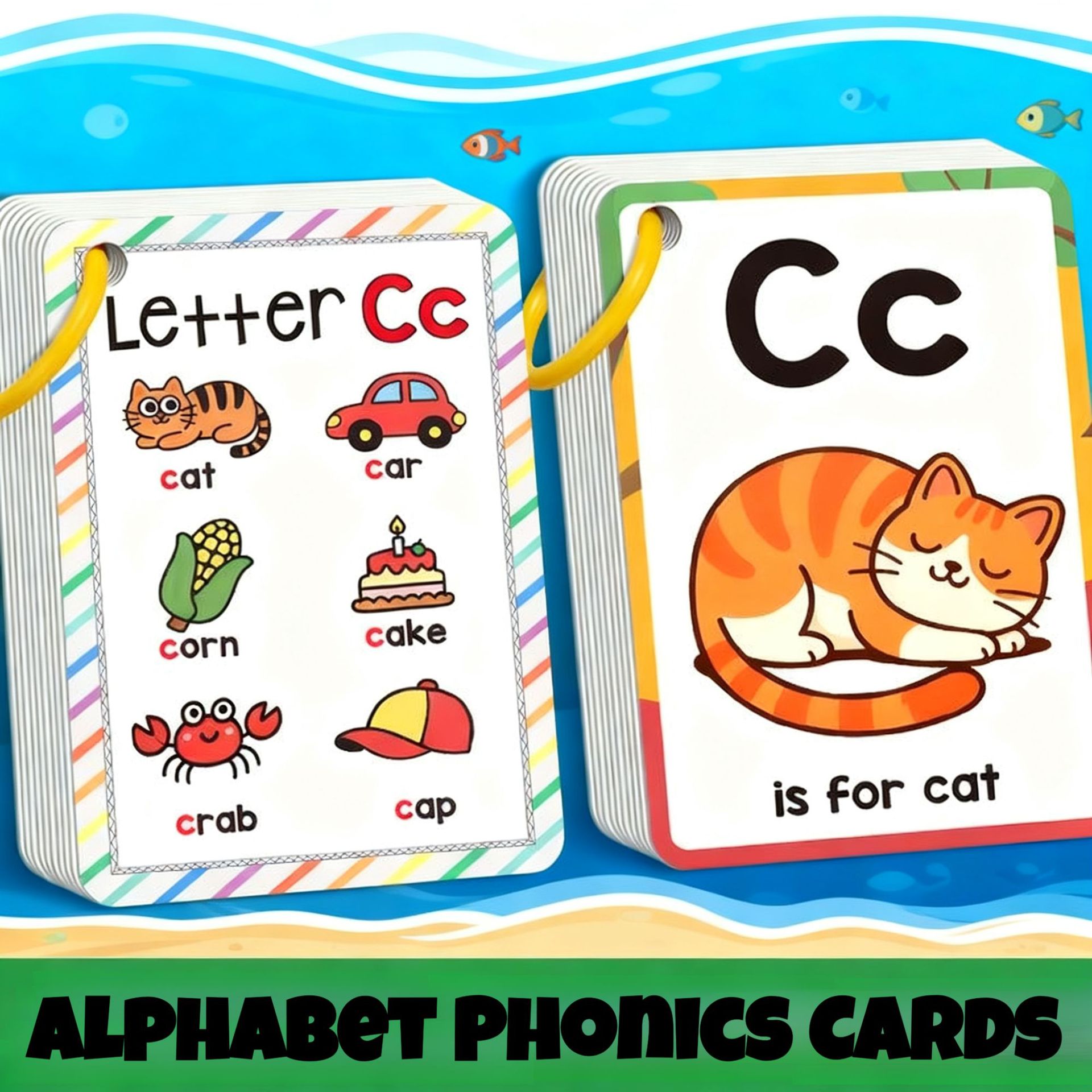 Cartões de Fonética Ecológicos - Flash Card Alphabet avaliação e preço