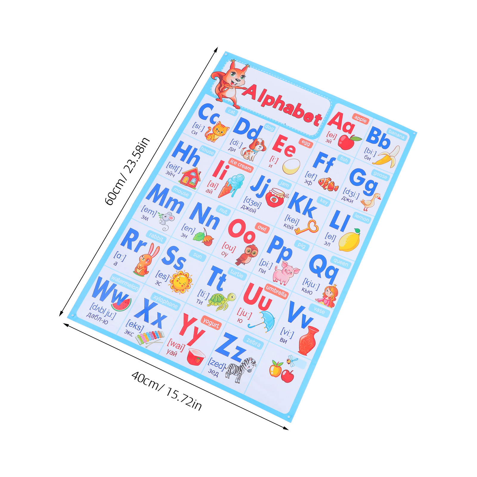Pôster Abc para Sala de Aula P - Kids Education Wallpaper avaliação e preço