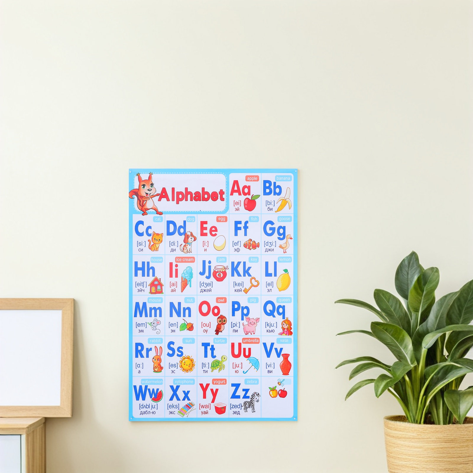 Pôster do Alfabeto ABC para Sa - Kids Education Wallpaper avaliação e preço