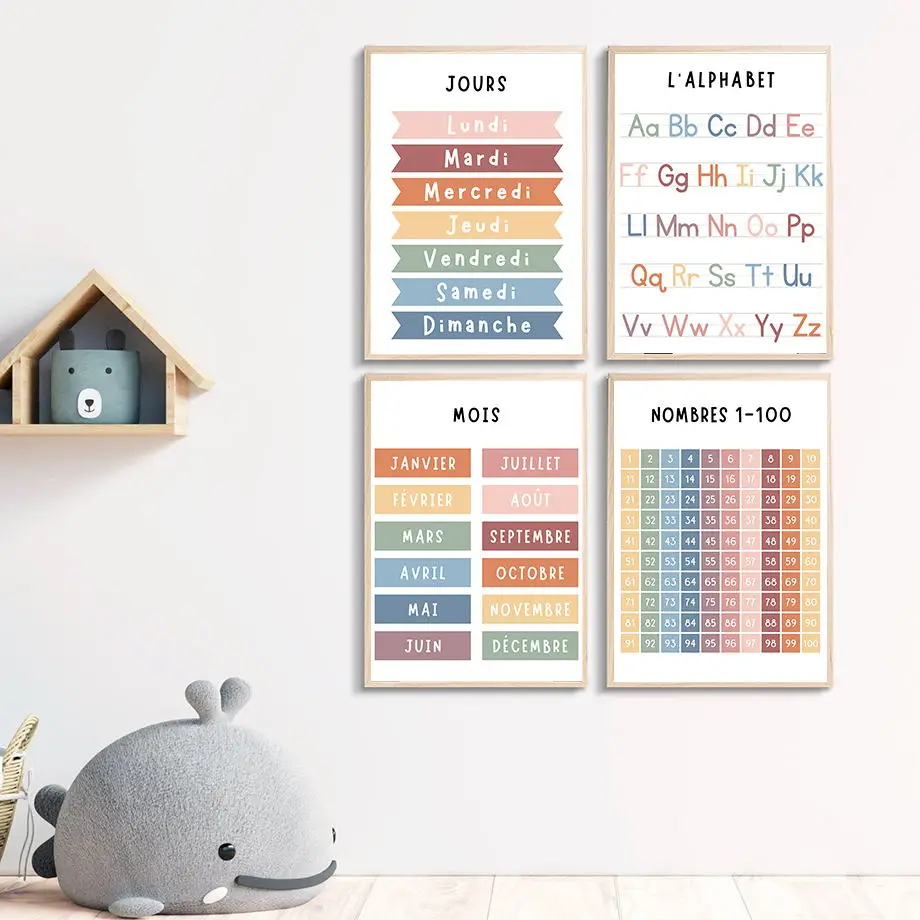 Inglês e Francês Número Alfabe - Kids Educational - Alphabet Numbers & More avaliação e preço