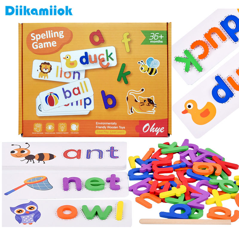 52 pçs alfabeto inglês ortogra - Kids Educational Games Learn English avaliação e preço