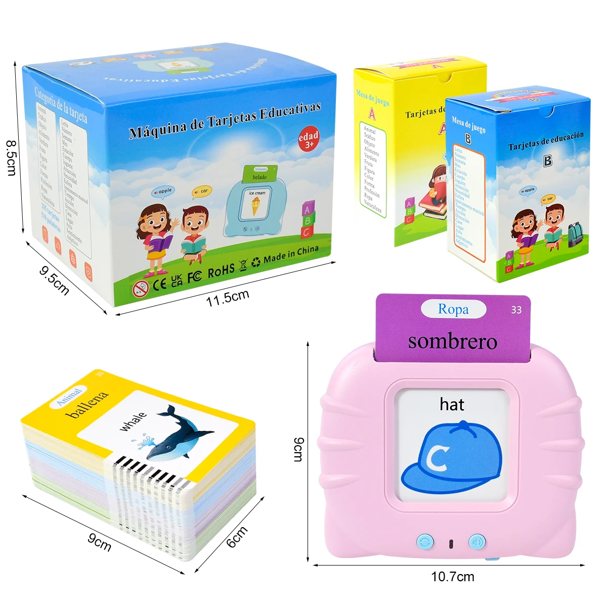 Cartões cognitivos espanhóis e - Kids Educational Games Learn English avaliação e preço