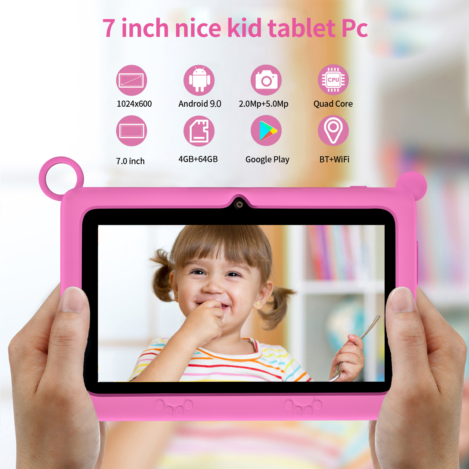 Tablet Infantil BDF Novo de 7  - Kids Educational Games Learn English avaliação e preço