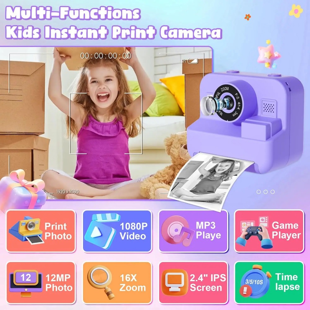 Câmera de impressão instantâne - Kids Education Images avaliação e preço