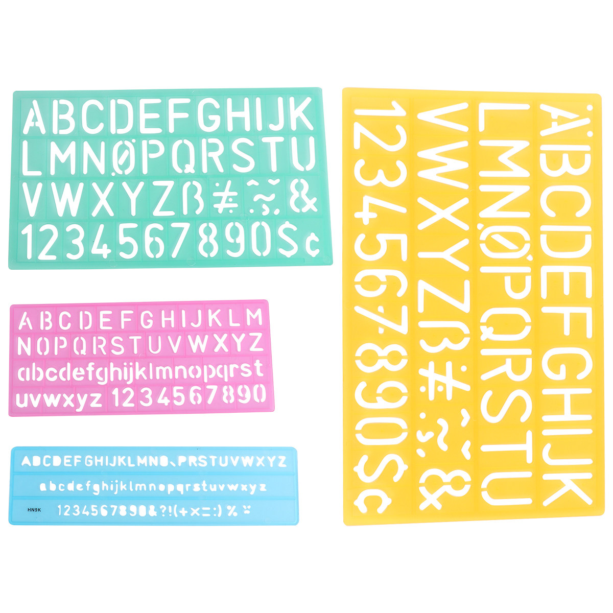 4 Peças de Réguas Plásticas pa - Kids Educational - Alphabet Numbers & More avaliação e preço