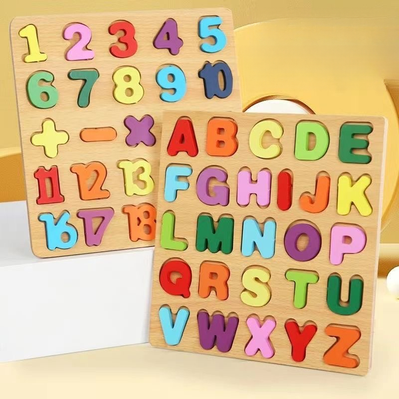 Alfabeto de madeira quebra-cab - Kids Educational - Alphabet Numbers & More avaliação e preço