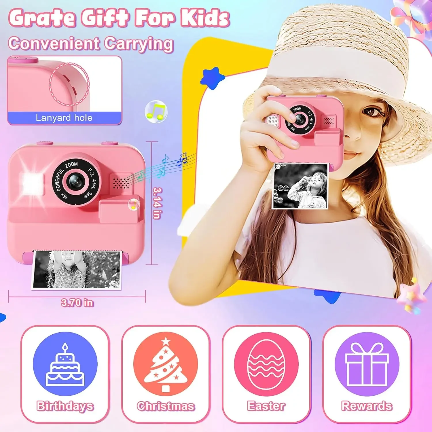 Câmera Digital Infantil, Impre - Kids Education Images avaliação e preço