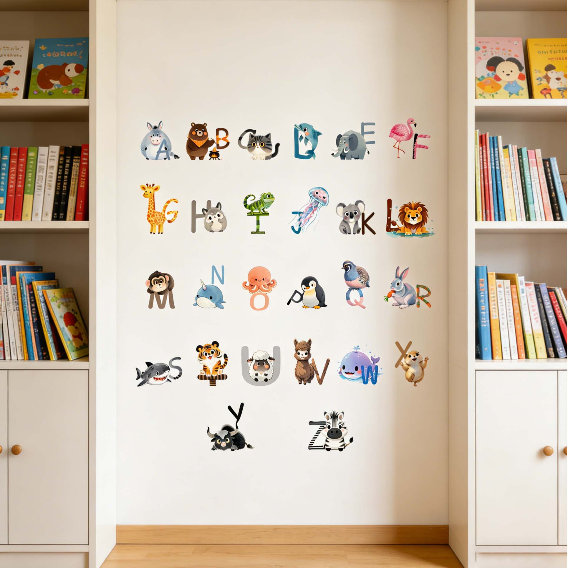 Adesivos de Parede do Alfabeto - Kids Education Wallpaper avaliação e preço