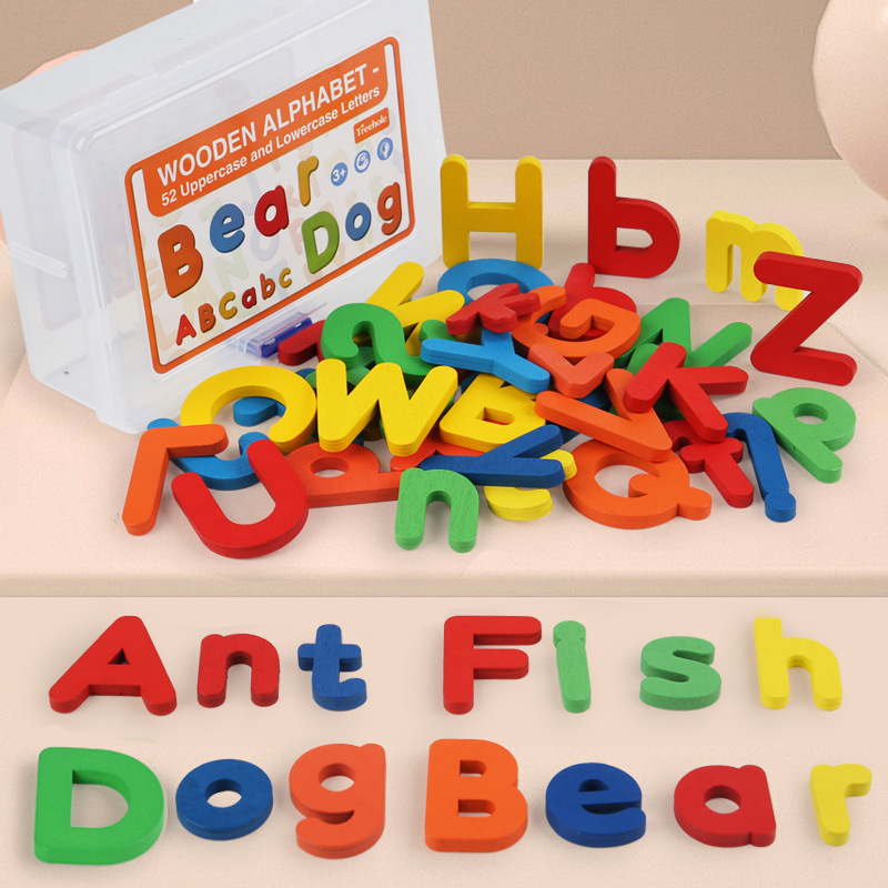 Montessori em madeira com letr - Kids Educational Games Learn English avaliação e preço